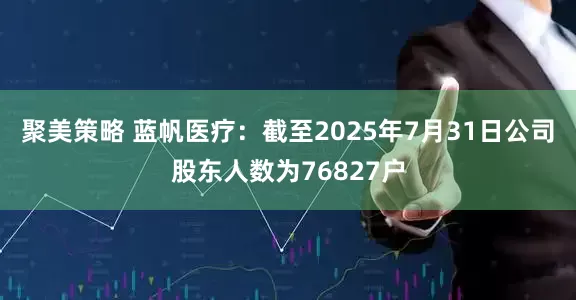 聚美策略 蓝帆医疗：截至2025年7月31日公司股东人数为76827户